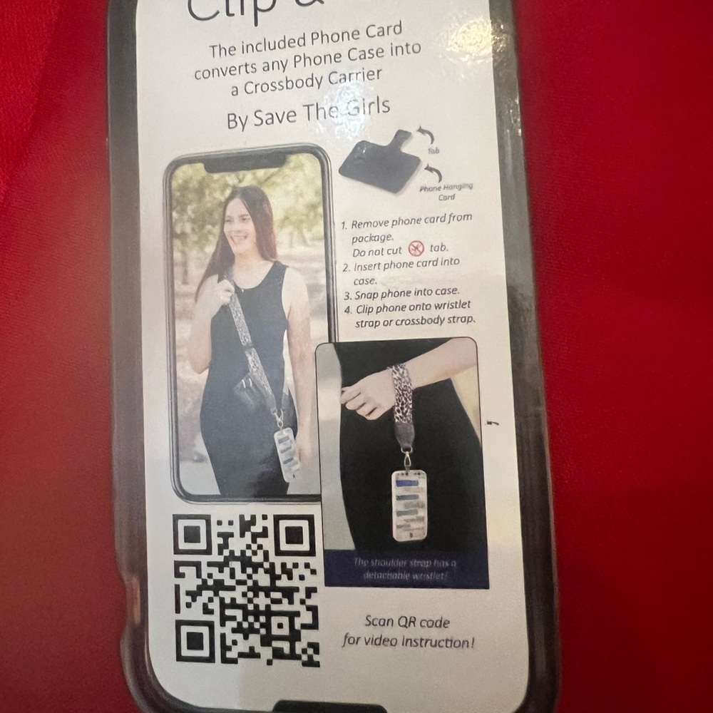 Teacher gift STG leather strap convert phone case to hands free lanyard holder - Picture 4 of 4